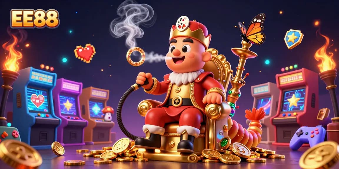 Experience EE88's 3D vibrant casino world, featuring dynamic characters and exciting gaming elements.