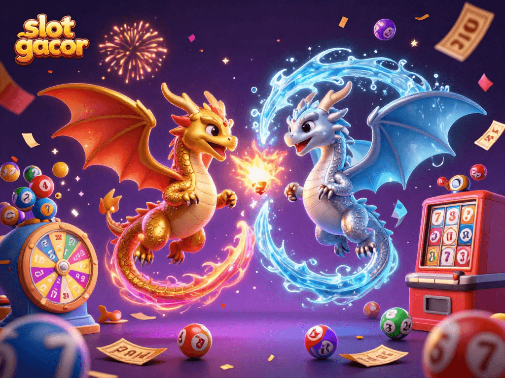 Engage with slot gacor magic as cartoon dragons battle in a 3D casino extravaganza!