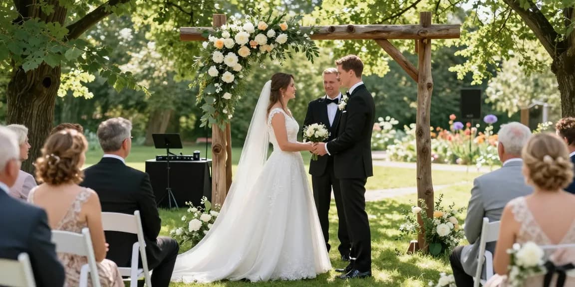 Hochzeit DJ Brandenburg bei traumhafter Hochzeitszeremonie in der Natur