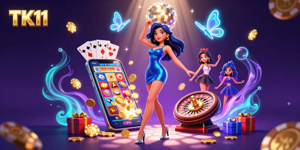 Play exciting games at TK11 with thrilling visuals and vibrant casino elements.