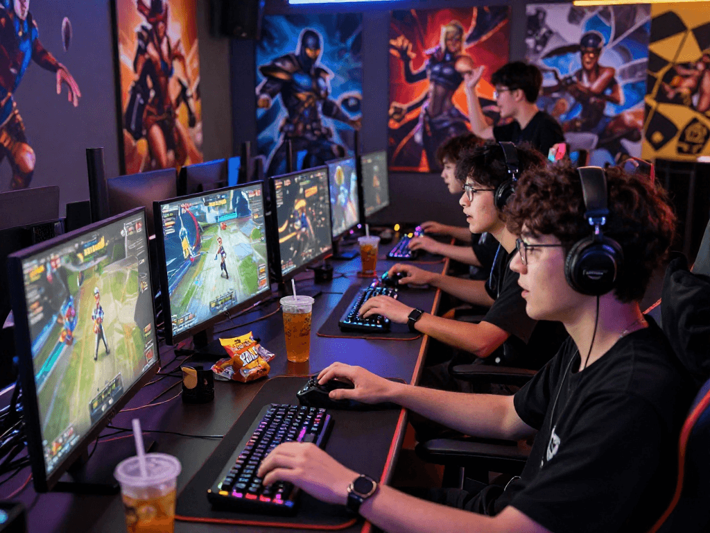 Intense gaming session featuring slot88 visuals in an engaging environment.