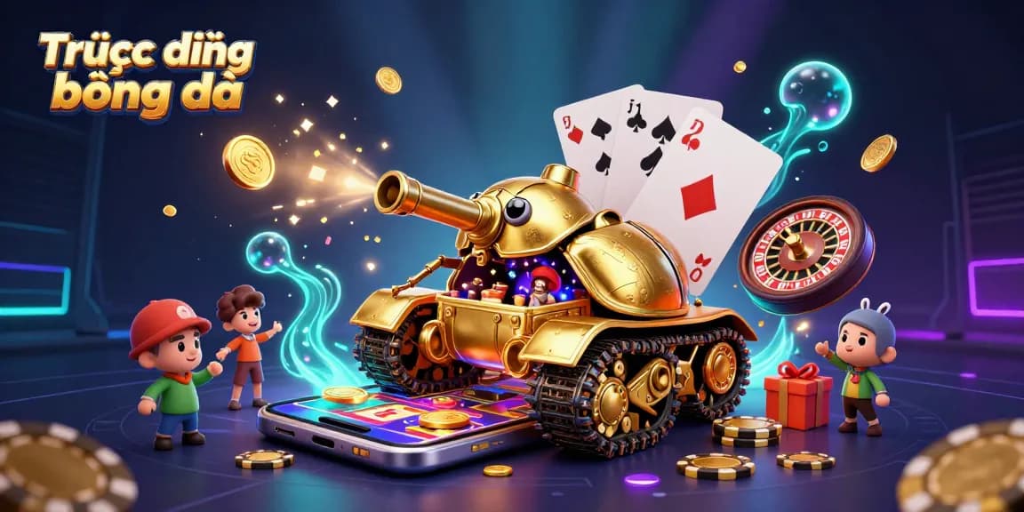 Enjoy live football streaming with Trực tiếp bóng đá featuring an amazing 3D casino scene.