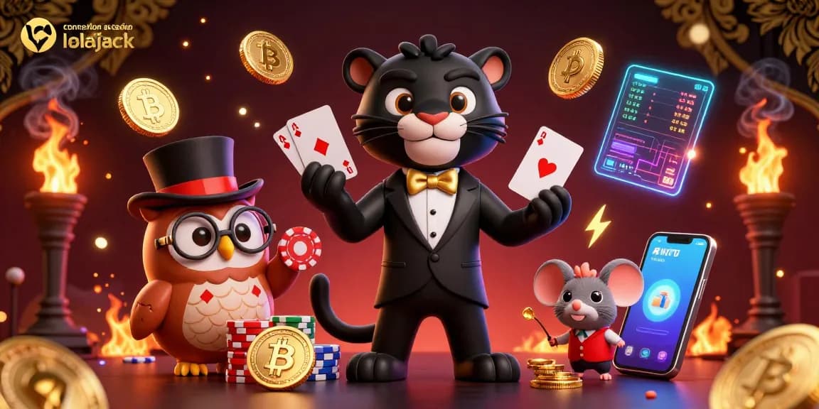 Engage in high-stakes excitement with the connexion au casino lolajack scene featuring vibrant characters and dynamic gaming elements.
