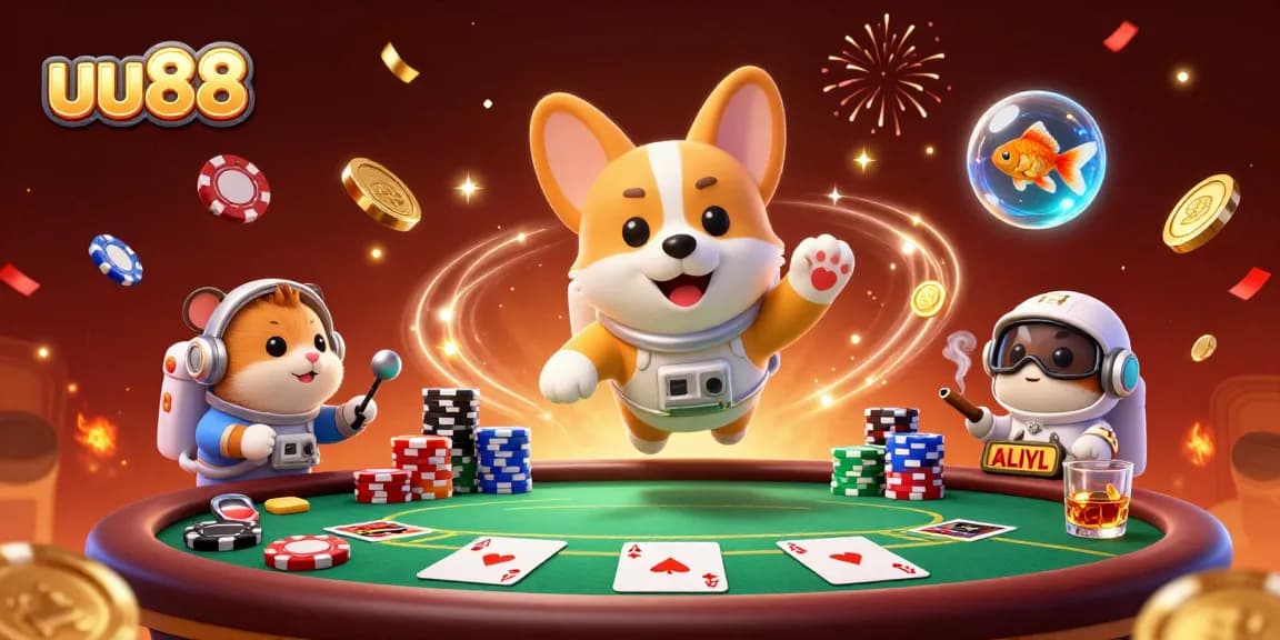 Experience thrilling gaming at uu88 with vibrant characters in a captivating casino scene.
