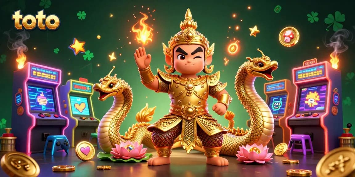 Menangkan lotere toto dengan gambar penuh warna dan karakter menyerupai dewa.