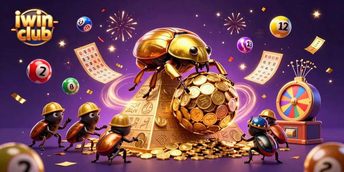 Experience the excitement of iwin club with joyful lottery elements and vibrant gaming details.