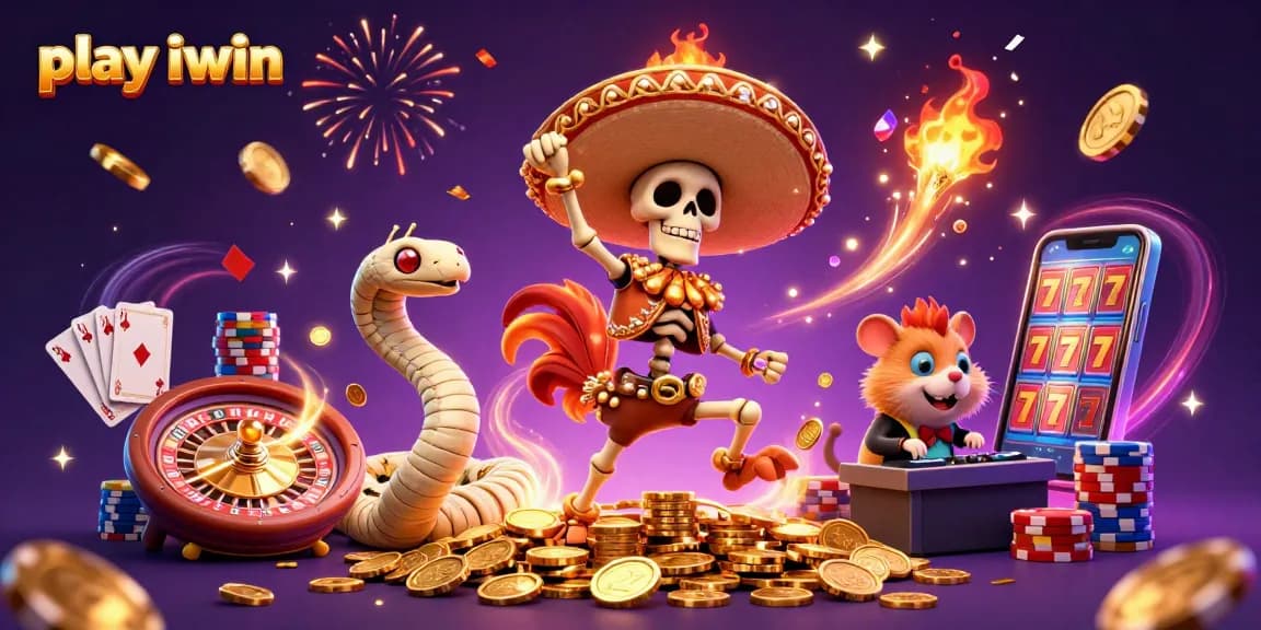 Play iwin by spinning the reels and enjoying vibrant casino-themed action with exciting characters.