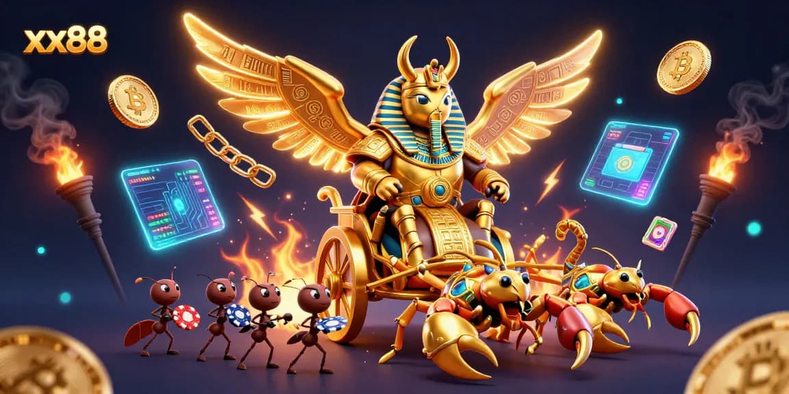 Engage in exciting gameplay at xx88 with a vibrant gambling scene featuring dynamic casino themes.