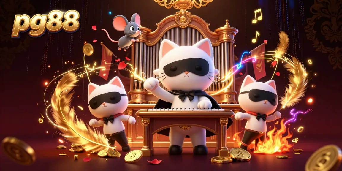 Experience pg88's rich casino thrills with a captivating phantom cat and dynamic gaming elements.