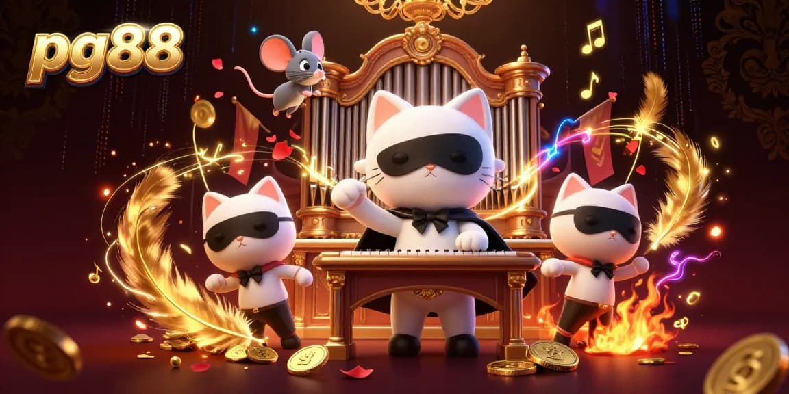Experience pg88's rich casino thrills with a captivating phantom cat and dynamic gaming elements.