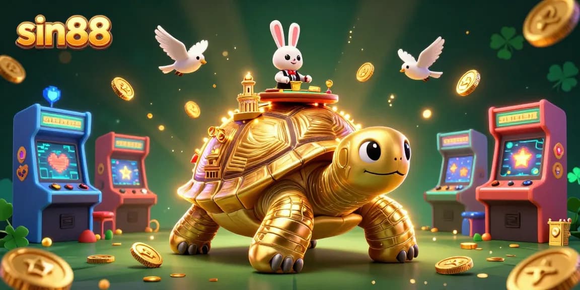 Explore sin88's vibrant gaming world featuring a grand tortoise casino and dynamic gameplay.