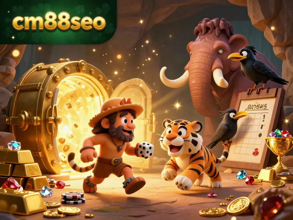 Experience thrilling moments at CM88 casino, featuring fossil-themed gaming elements like stone poker chips.