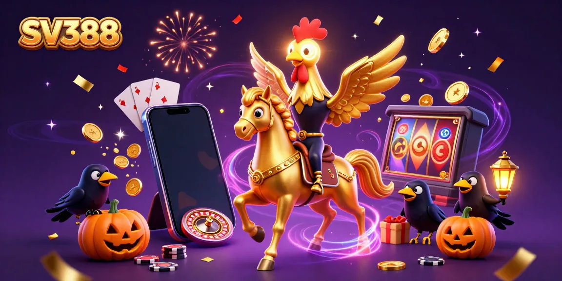 Experience thrilling SV388 cockfighting action in a vibrant casino setting, with exciting game elements.