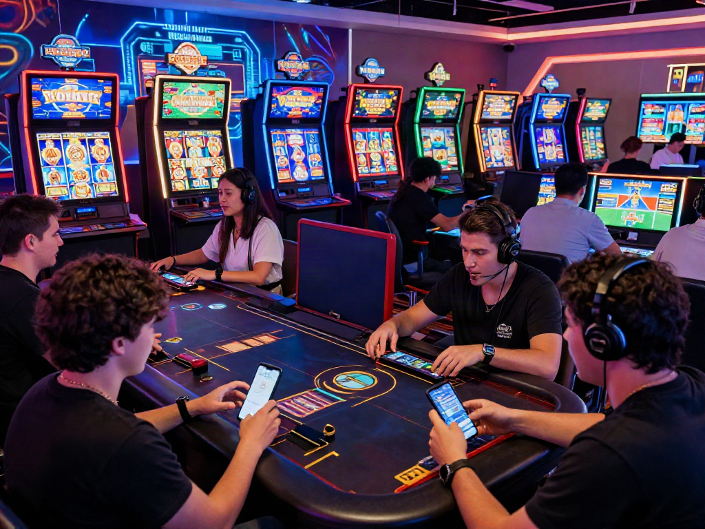 Engaging online gaming experience at https://da88z.net/ showcasing diverse players at digital casino.