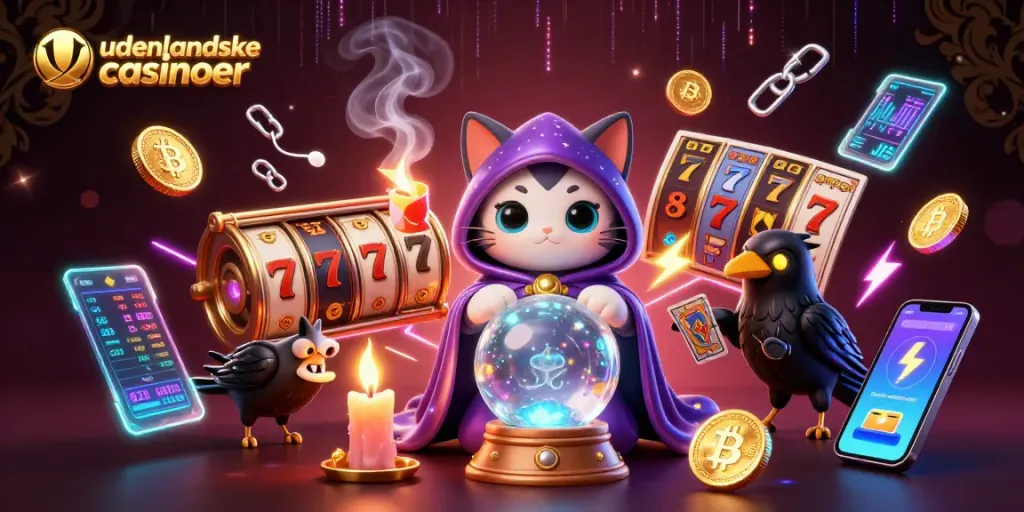Engage with udenlandske casinoer through exciting slot games featuring mystic visuals and cryptocurrency elements.