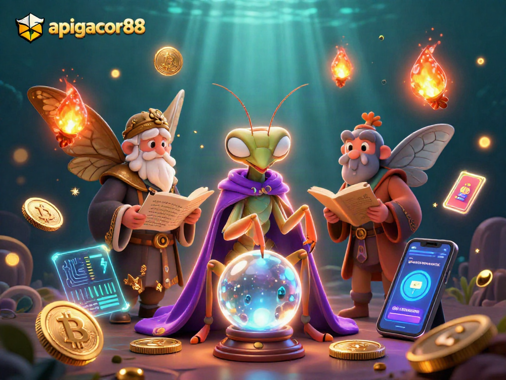 Experience thrills with apigacor88 as the cartoon fortune teller unveils casino fortunes.