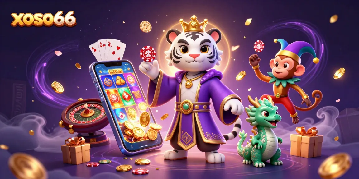 Engage with xoso66 as the vibrant casino world comes alive with playful characters and exciting games.