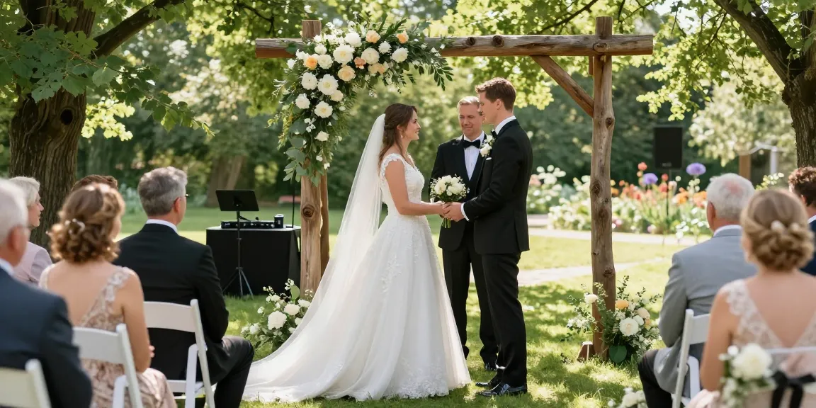 Hochzeit DJ Brandenburg bei traumhafter Hochzeitszeremonie in der Natur