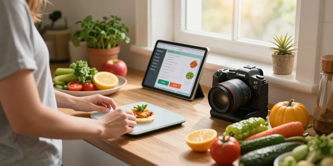 Explore the best nutrition app in action as a person prepares a healthy breakfast.