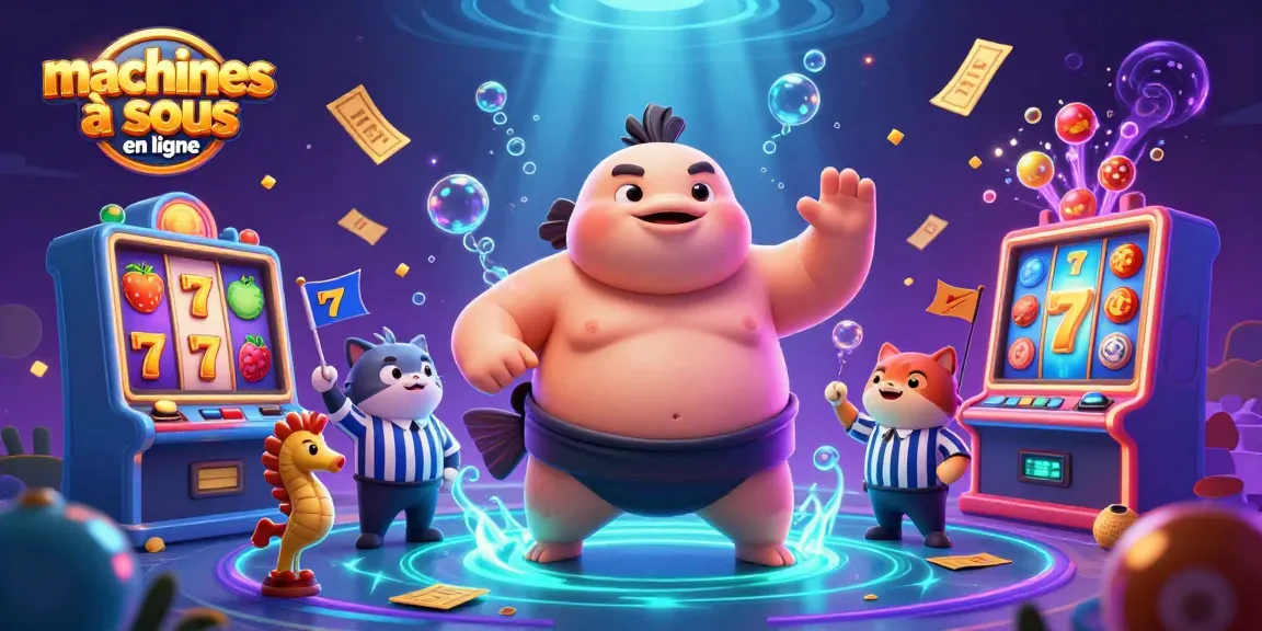 Profitez des machines à sous en ligne avec des graphismes colorés et captivants dans ce décor de jeu interactif.