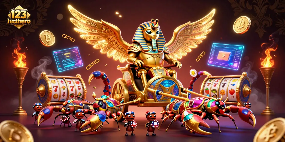 Engage with thrilling 123hero casino action featuring vibrant characters and crypto elements.