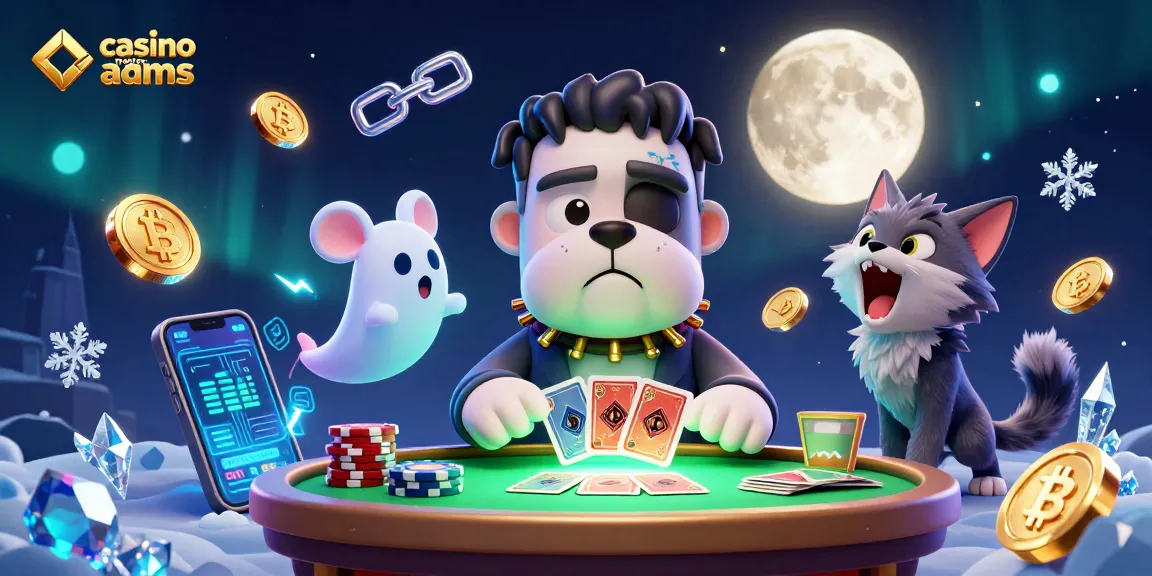Gioca nei casino non AAMS con un bulldog Frankenstein e monete crypto fluttuanti.