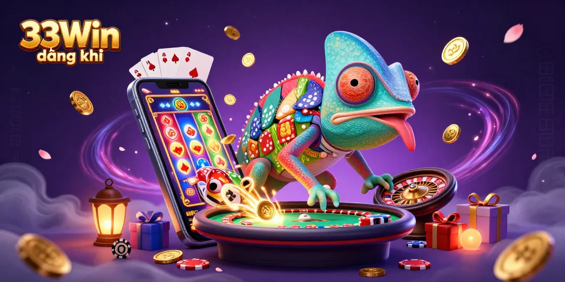 Engage in 33Win đăng ký and enjoy thrilling casino games with vibrant illustrations showcasing the gaming experience.