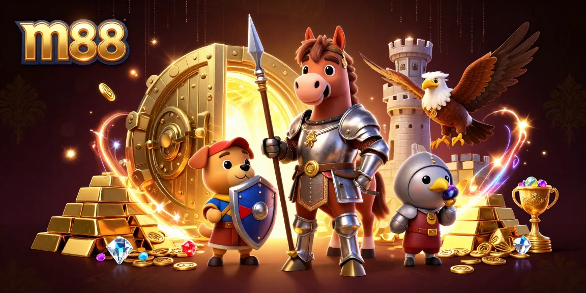 Experience exciting wins at m88 with medieval knights, treasure, and casino treasures.