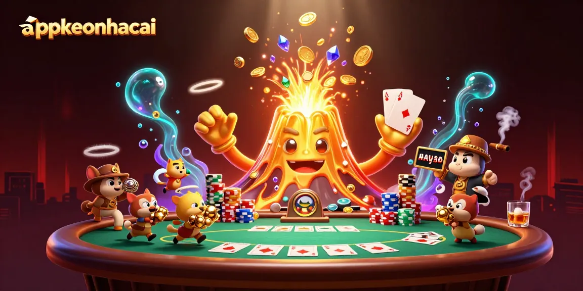 Experience thrilling gameplay at appkeonhacai with our dynamic poker scene featuring treasures and excitement.