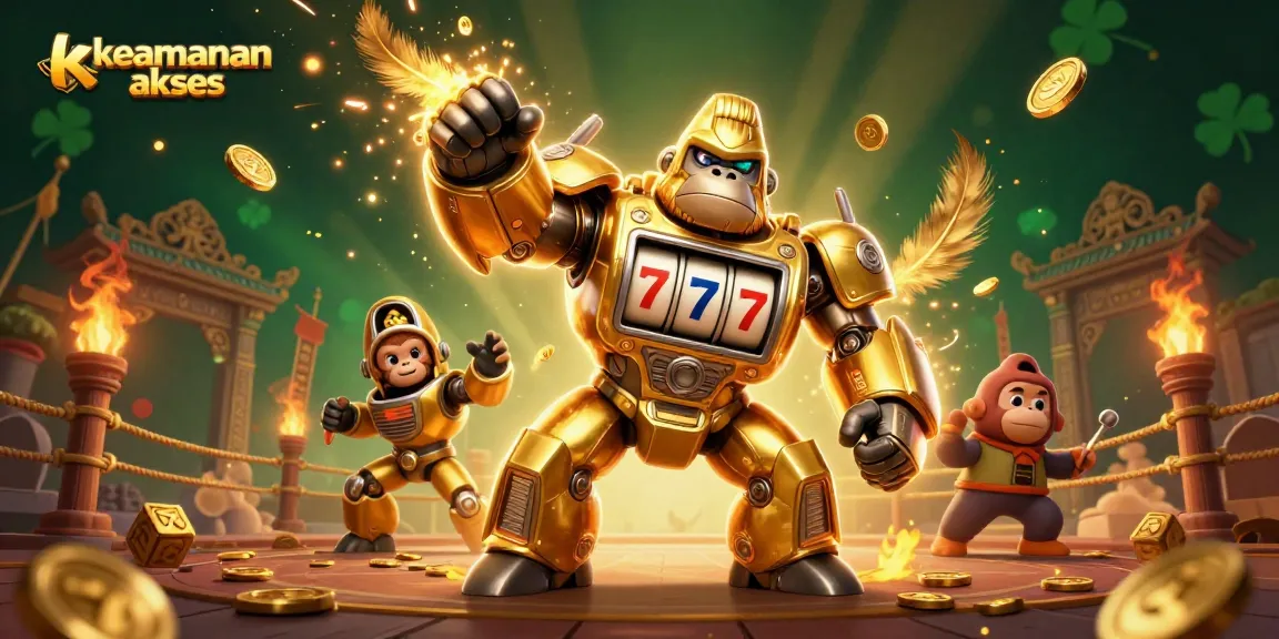 Experience winning strategies with keamanan akses in a thrilling 3D casino illustration.